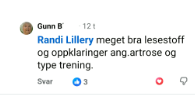 Facebook-kommentar fra leser